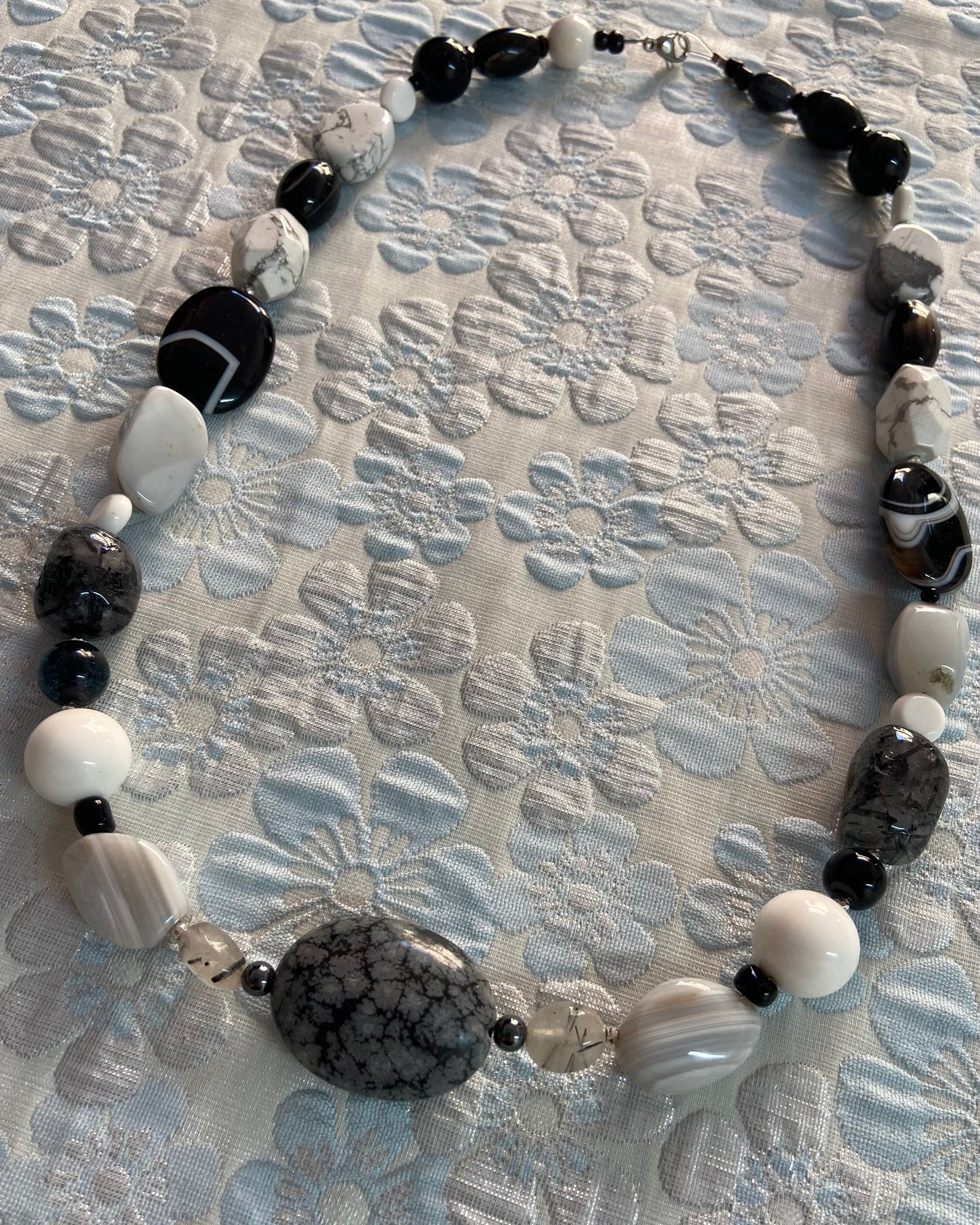 “Gray Healing Stone" Necklace