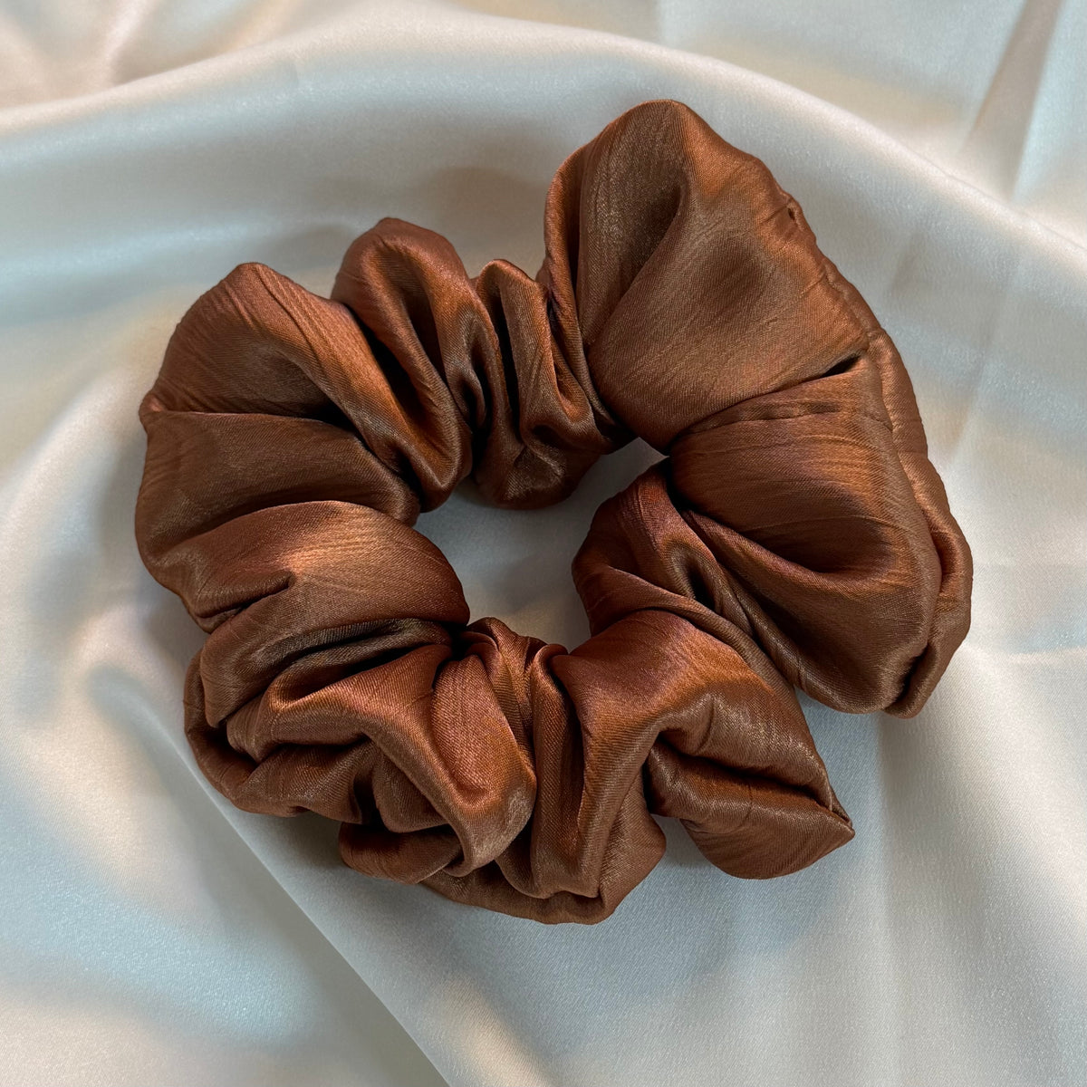 Golden Chiffon Scrunchy