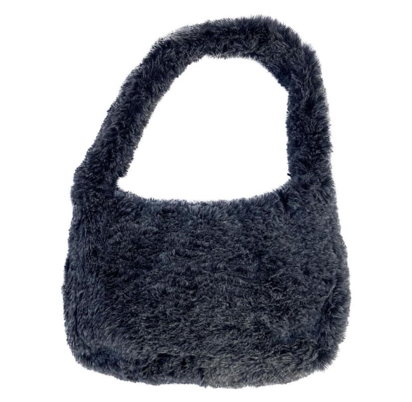 Gray Fur Bag
