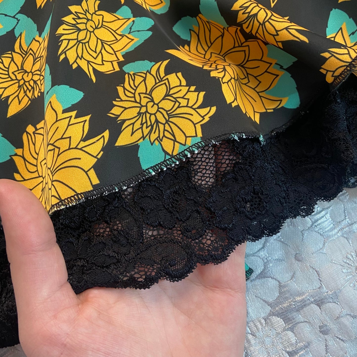 “Yellow Roses" Fluffy Skirt