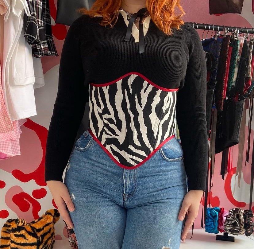 Zebra Corset