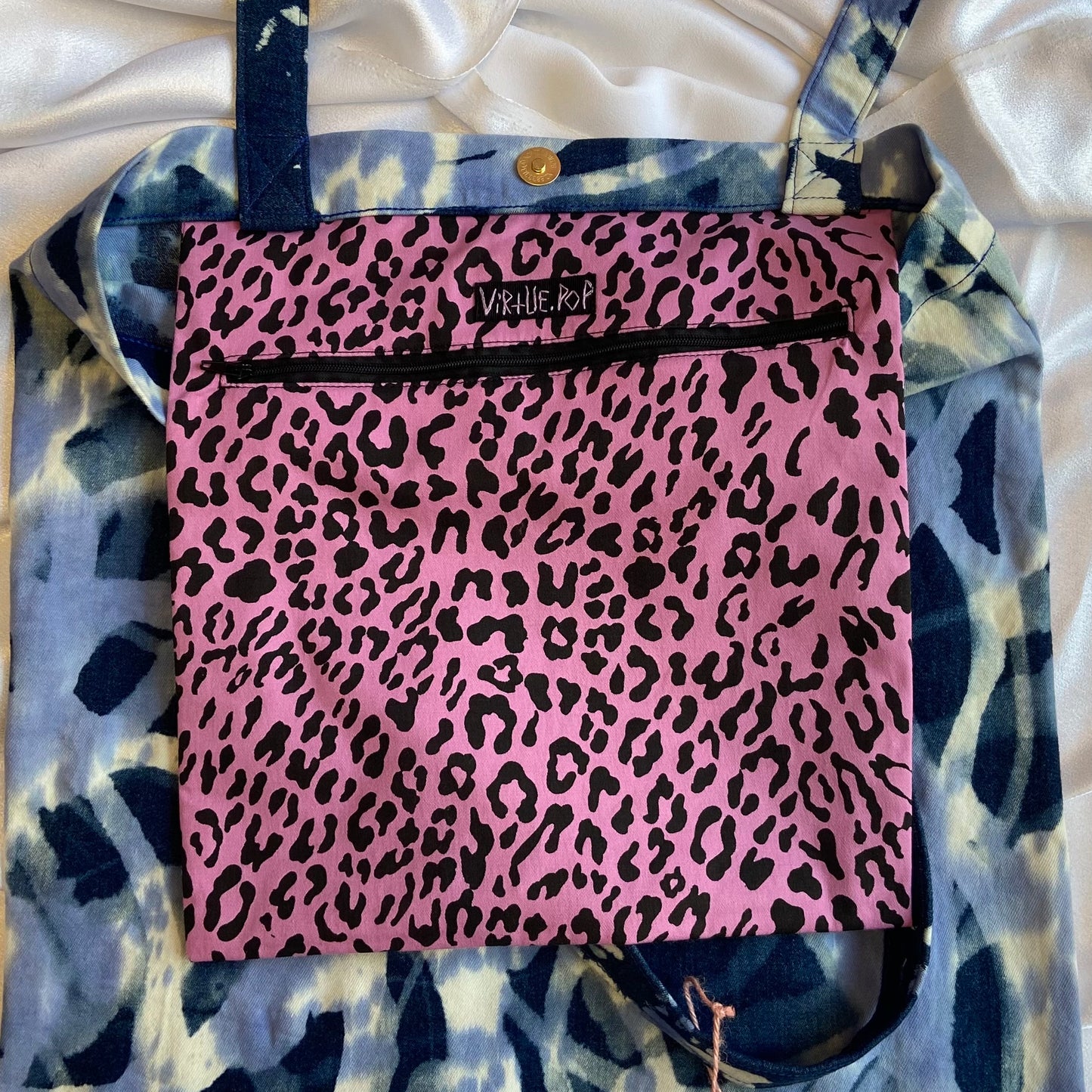Bleached Jean Tote