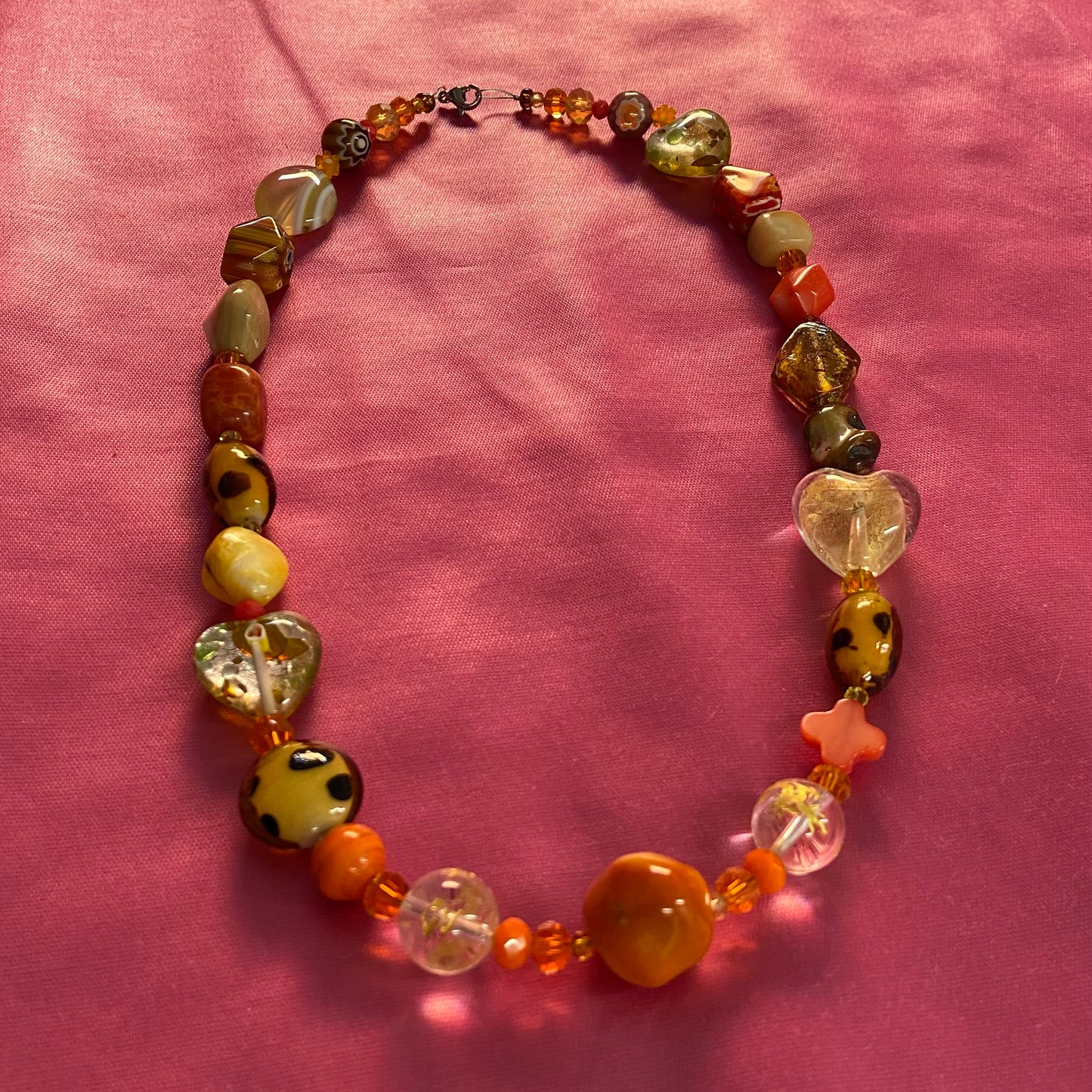 Orange Murano Necklace