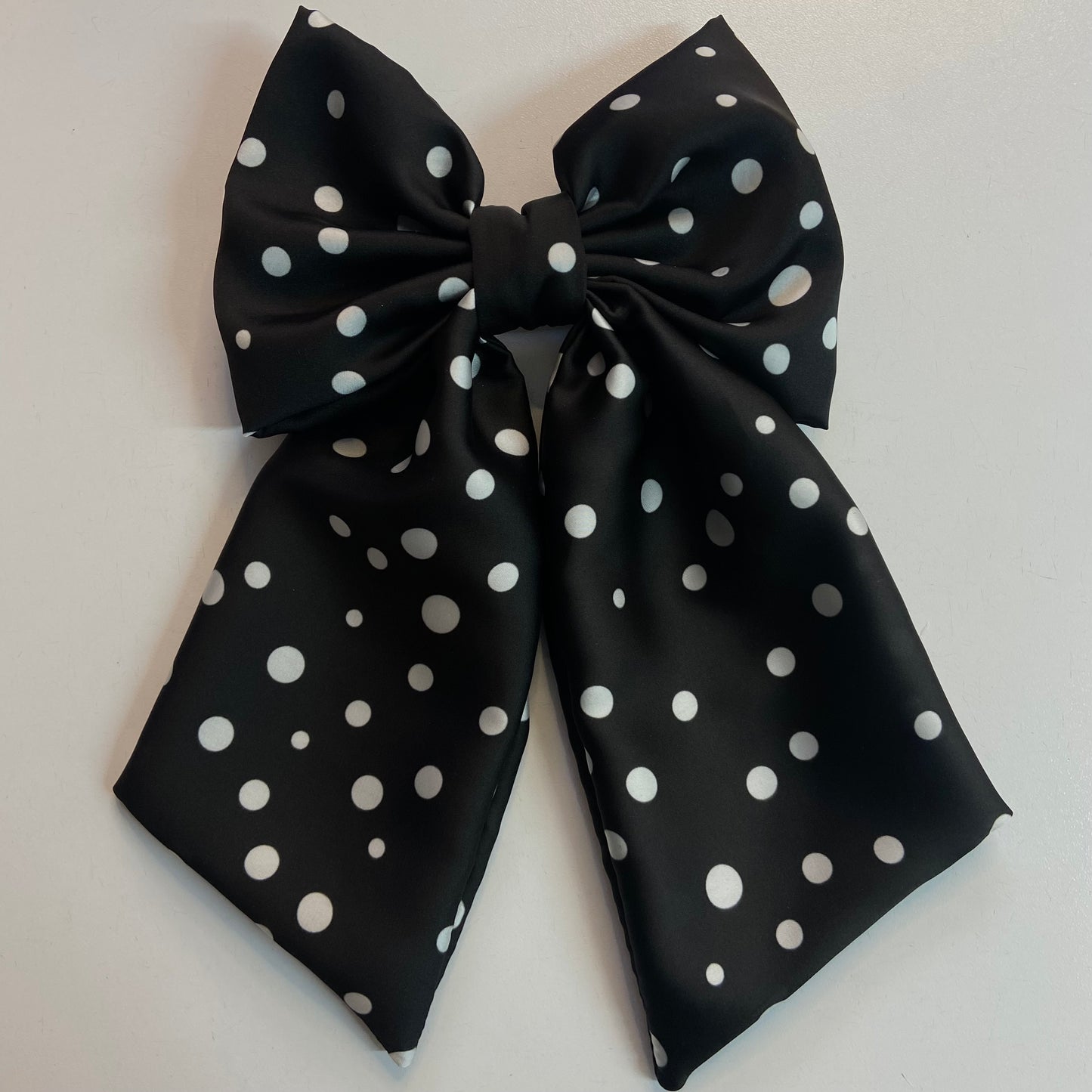 “Polka Craze” Satin Bow