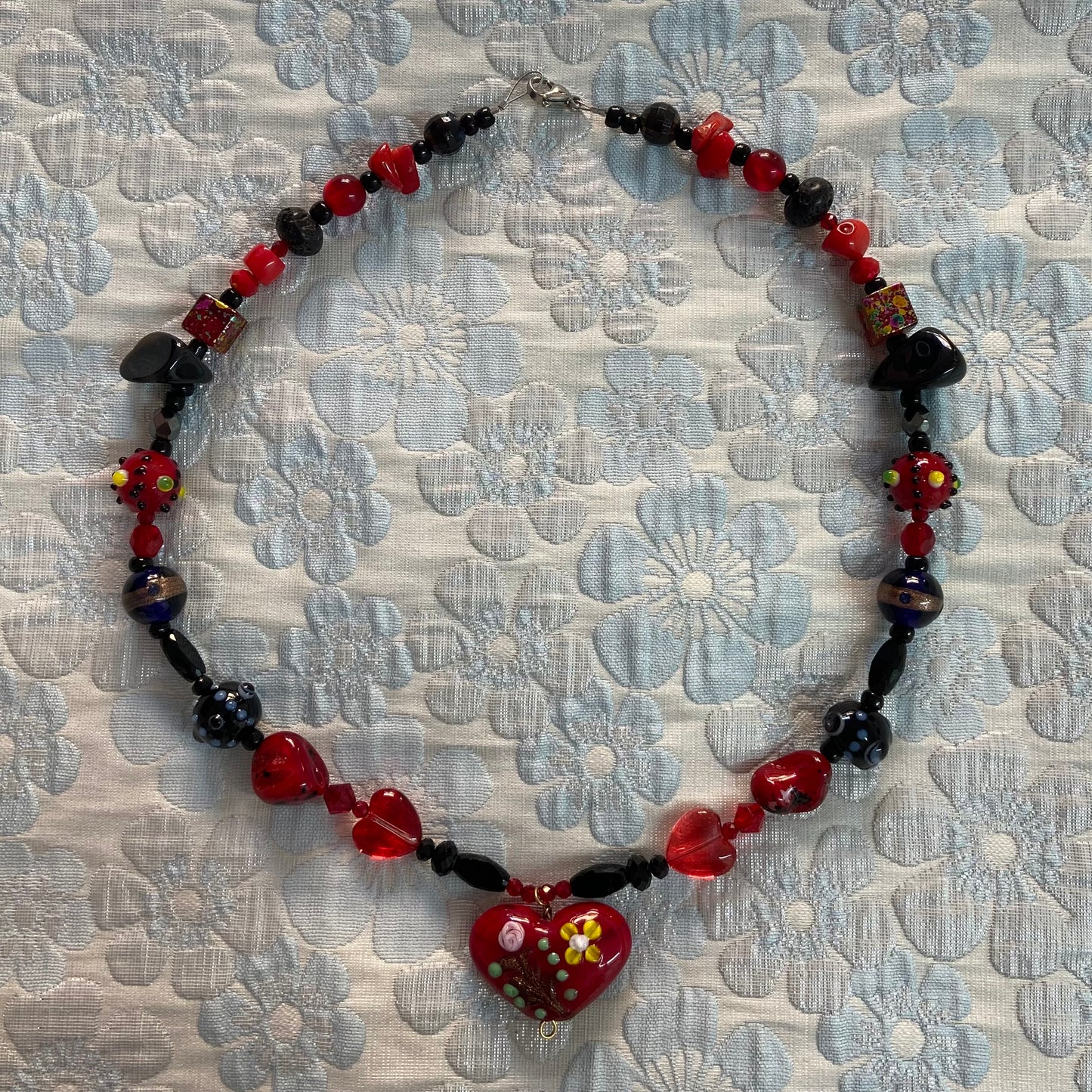 Red Heart Murano Necklace