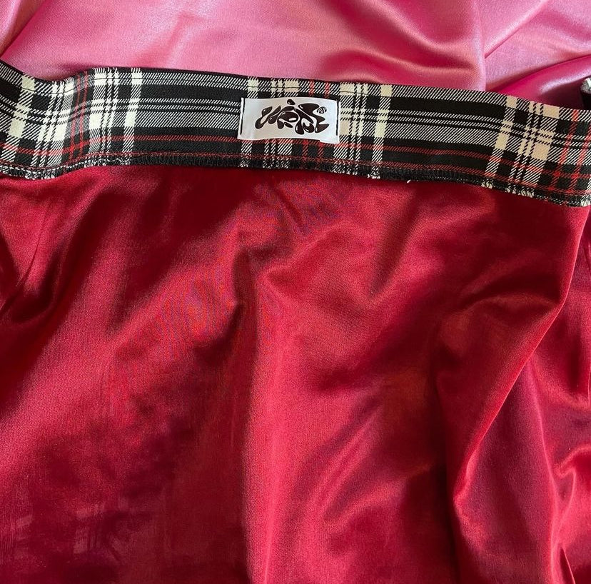 Plaid Wrap Skirt