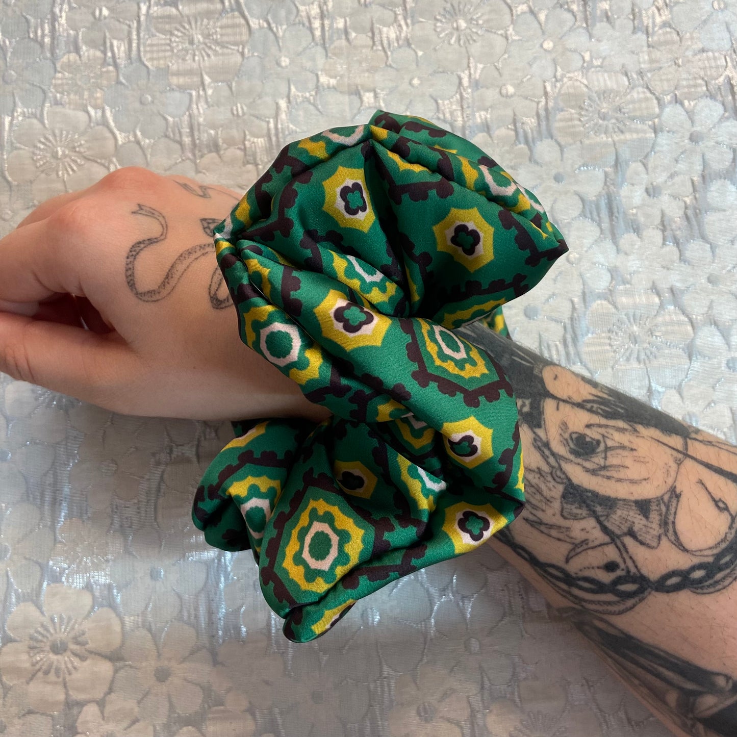 "Forest" Satin Scrunchy