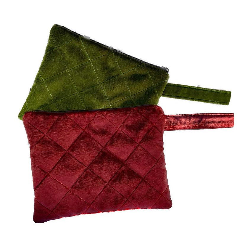 Red / Green Velvet Pouch