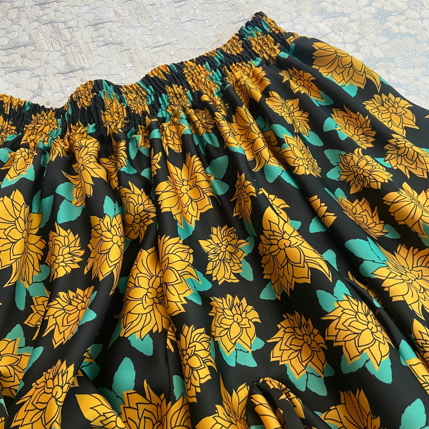 “Yellow Roses" Fluffy Skirt