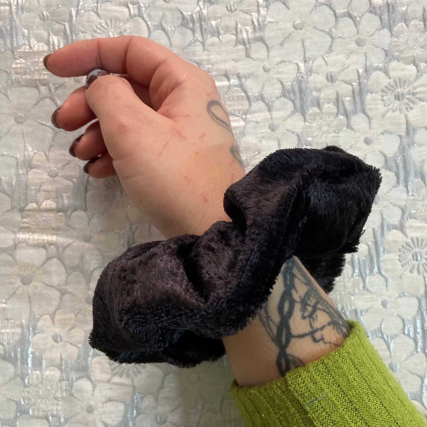 Black Velvet Scrunchy