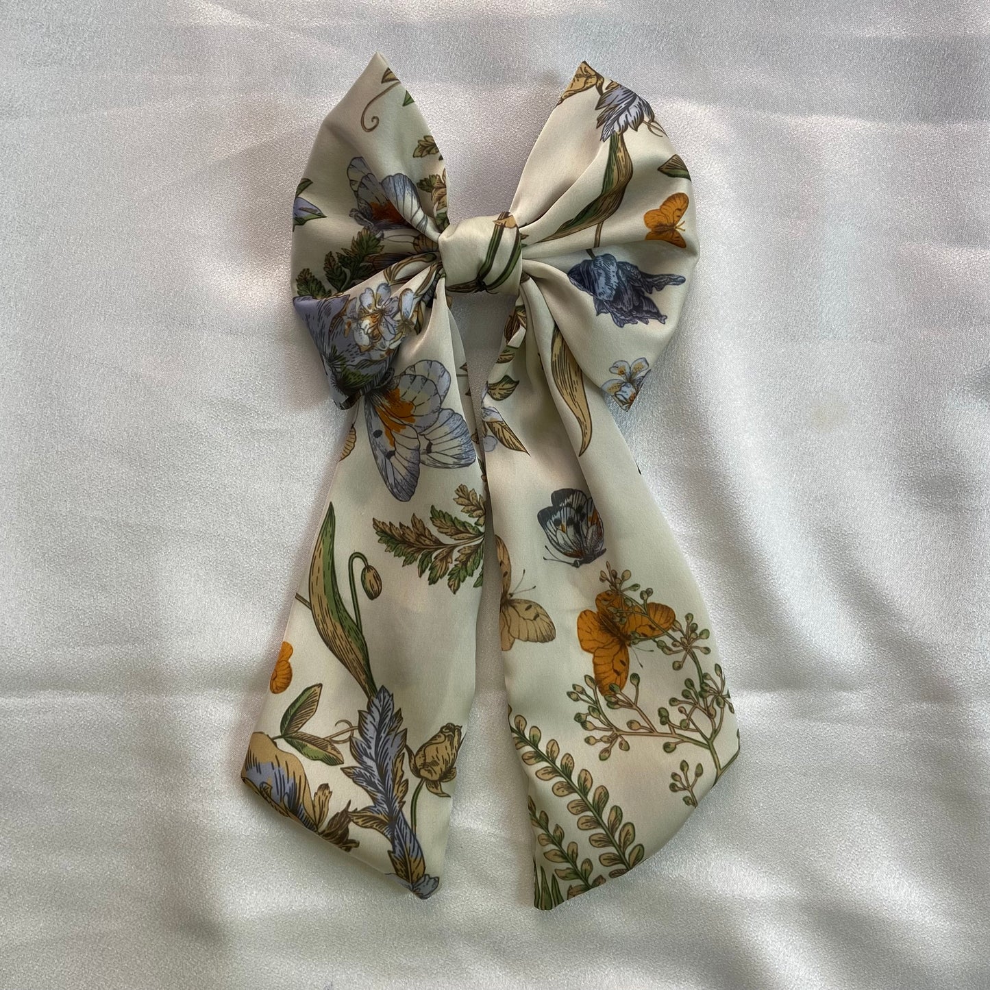 Butterflies Satin Bow