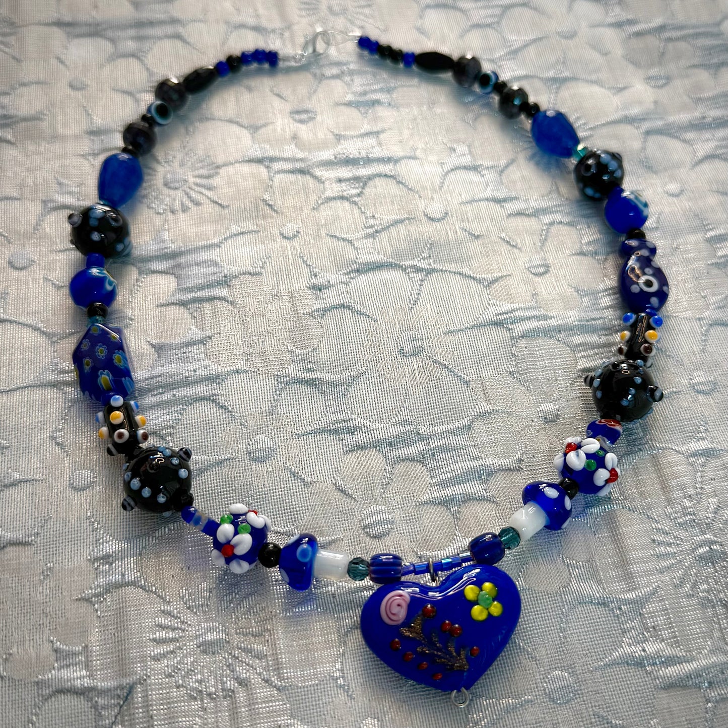 Blue Murano Heart