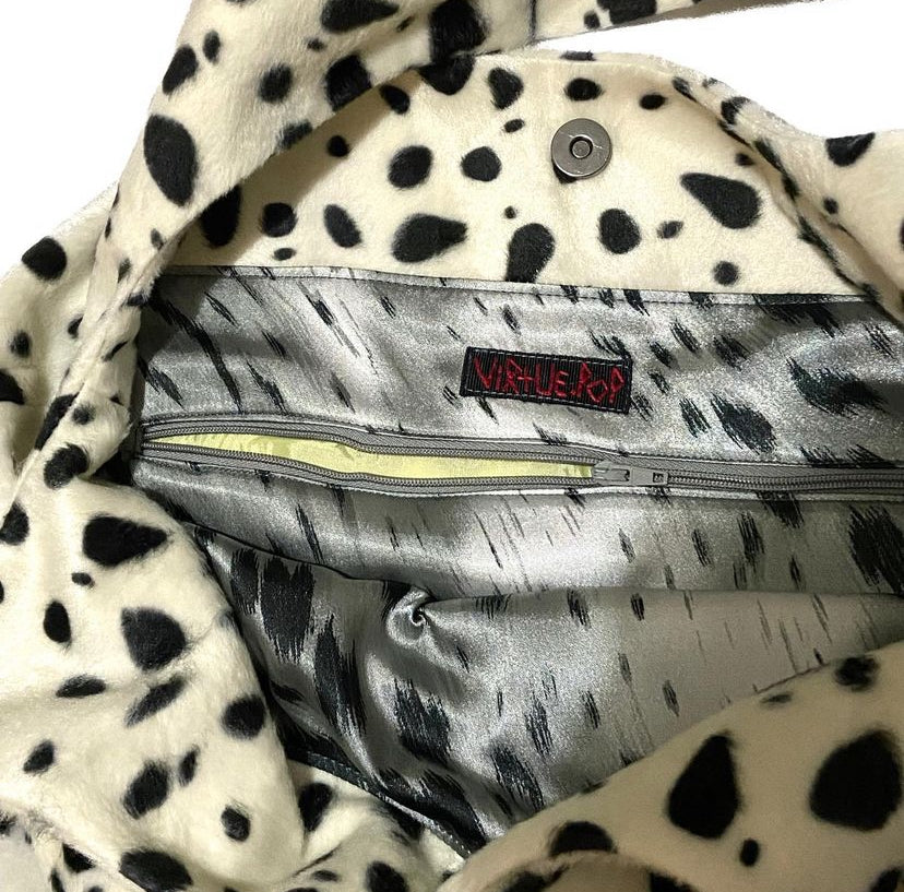 Dalmatian Fur Tote