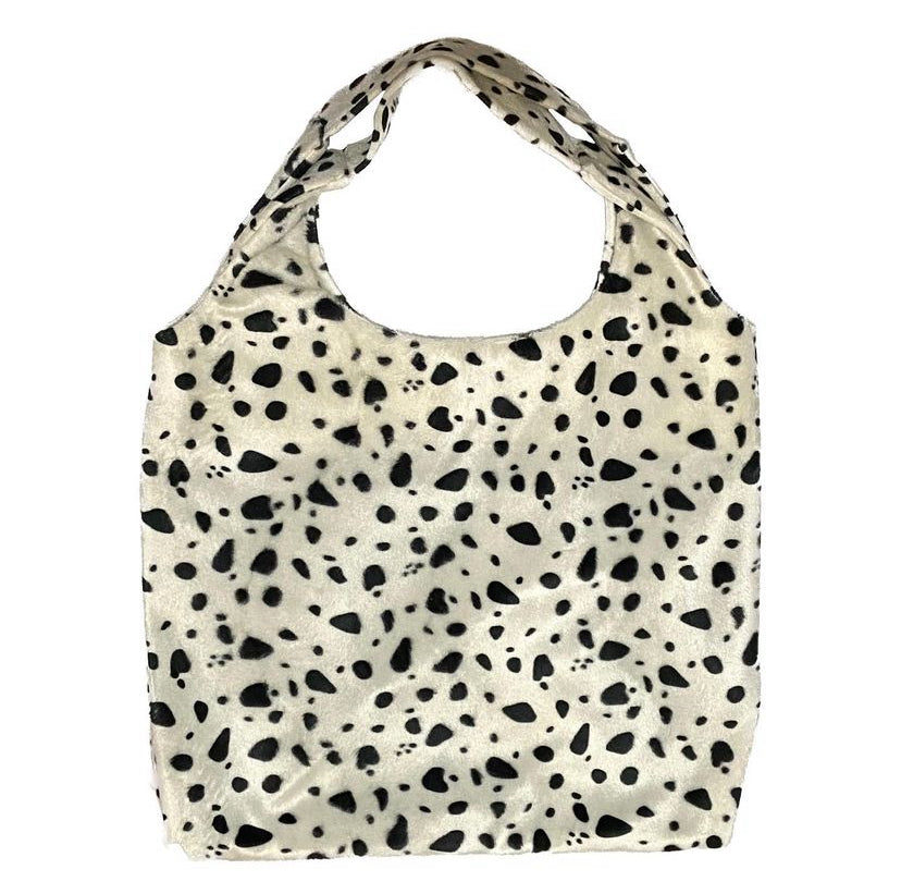 Dalmatian Fur Tote