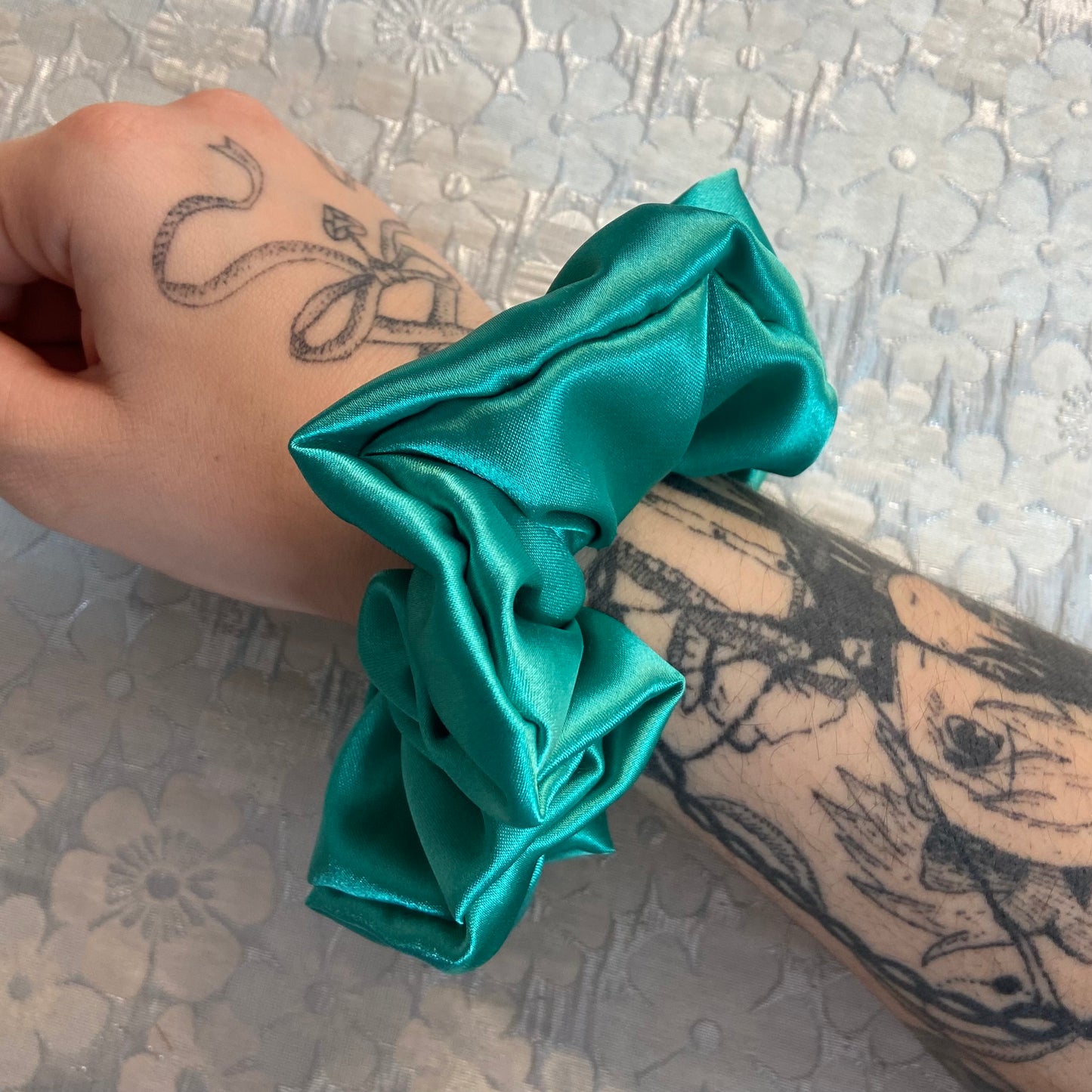 “Shiny” Satin Scrunchies