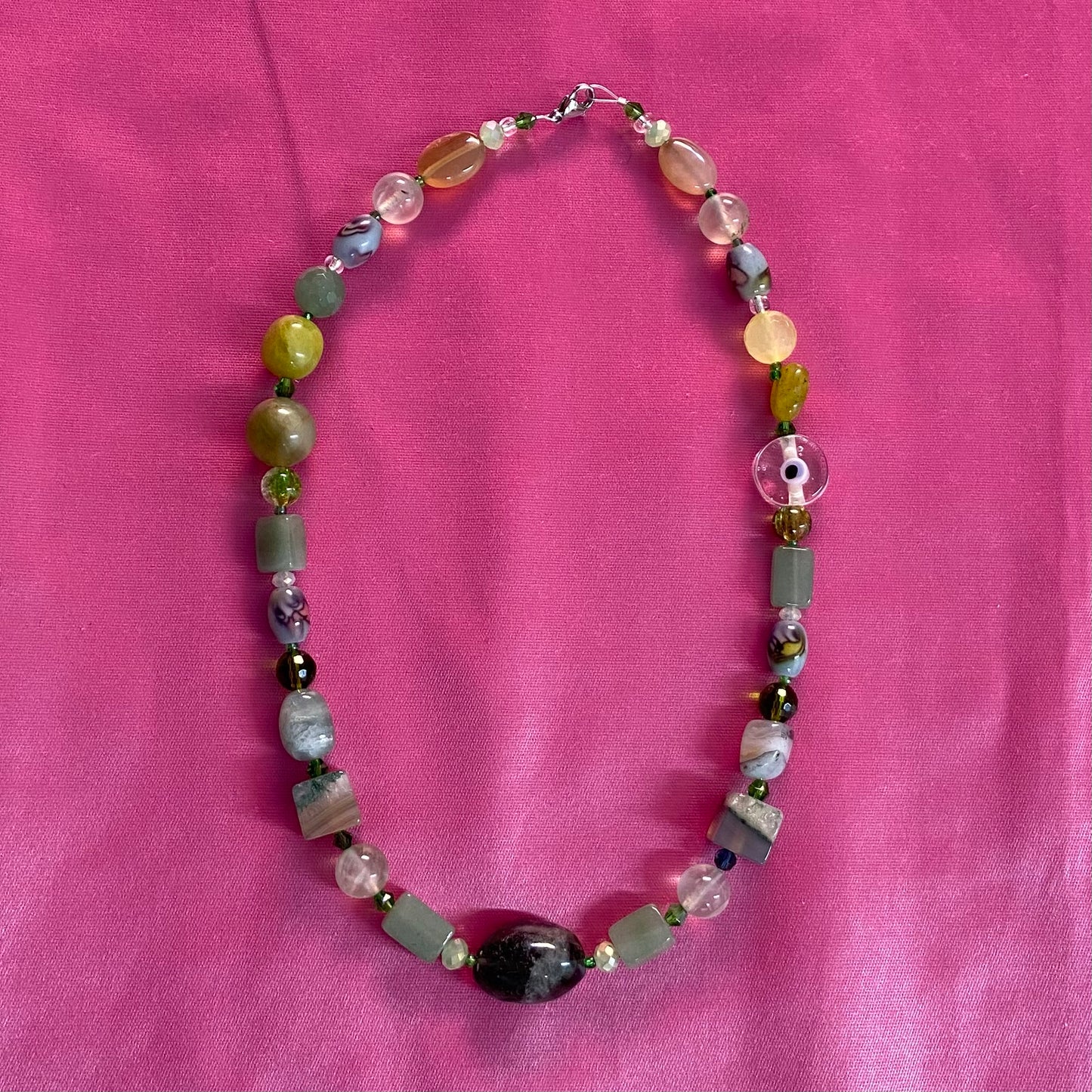 "Black Stone" Murano Necklace