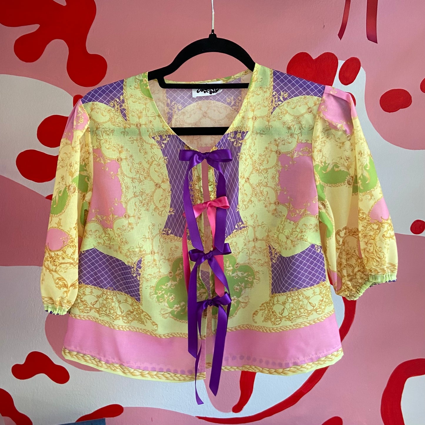 “Purple Rain" Bow Blouse