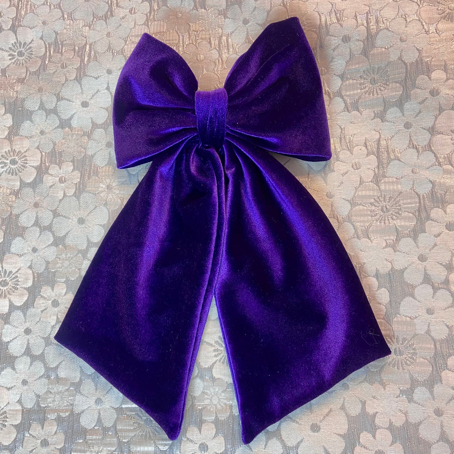 Mauve Velvet Bow