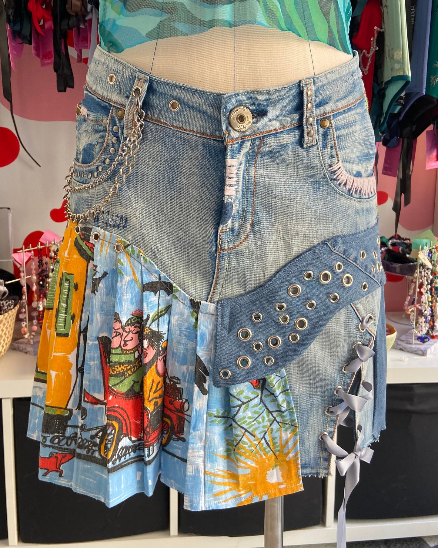 “Summer In Palermo” Denim Skirt