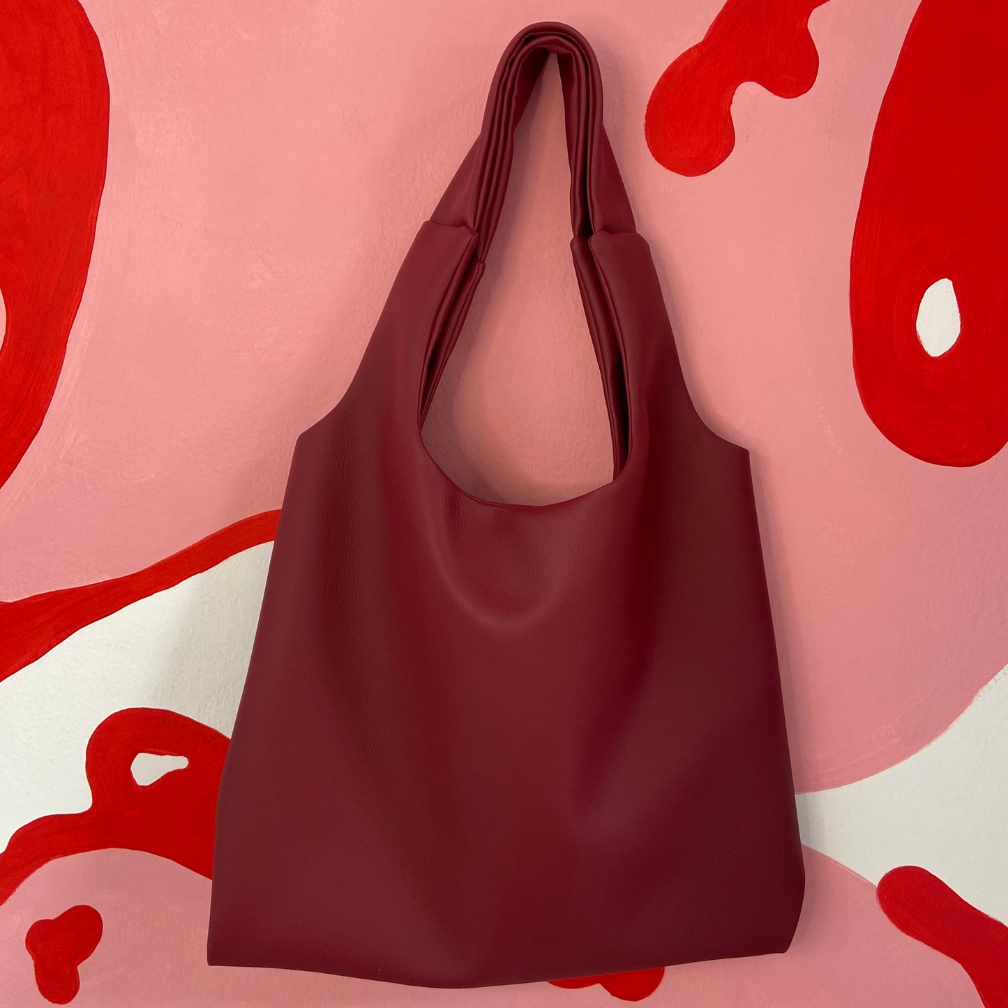 Cherry Red Leather Bag