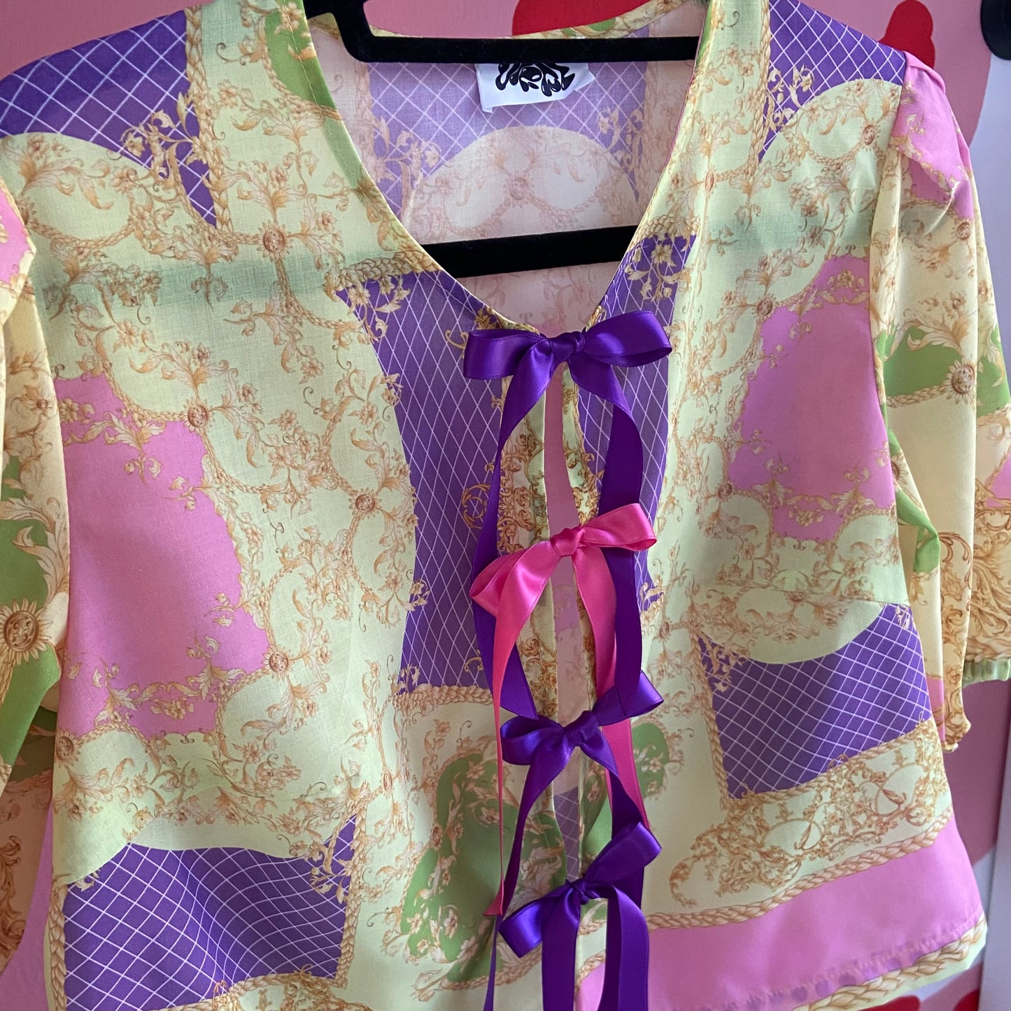 “Purple Rain" Bow Blouse