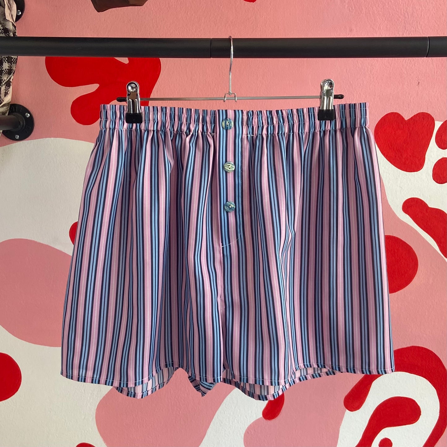 Pink Striped Boxer Shorts