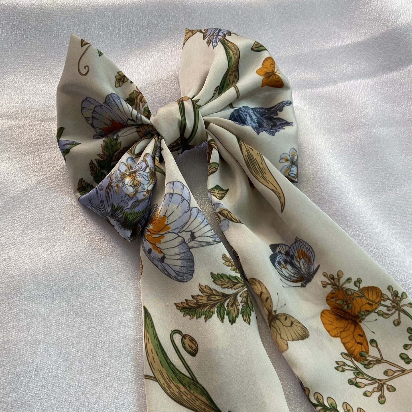 Butterflies Satin Bow