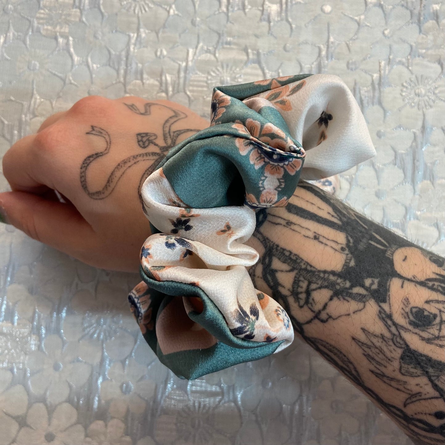 "Natural" Satin Scrunchy