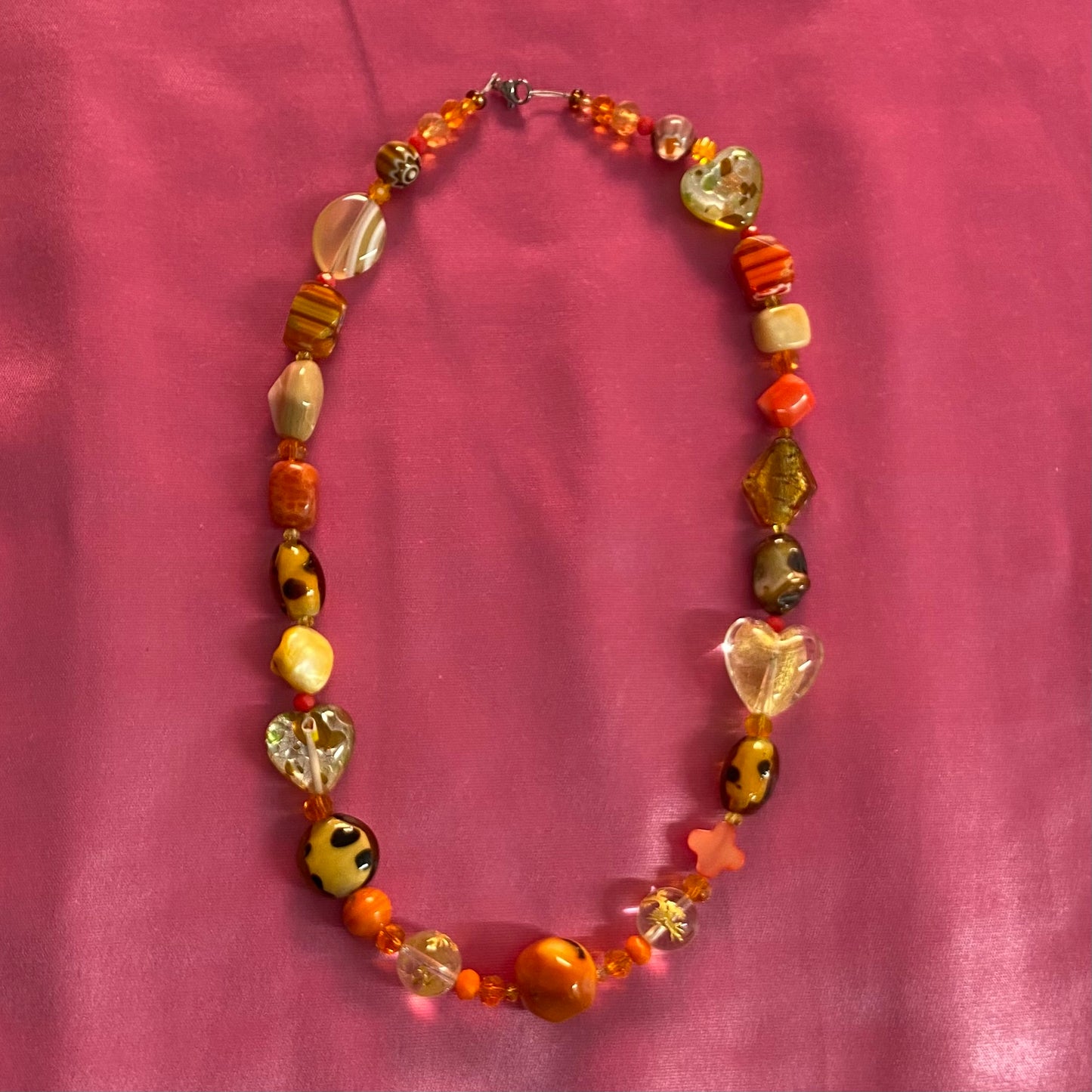 Orange Murano Necklace