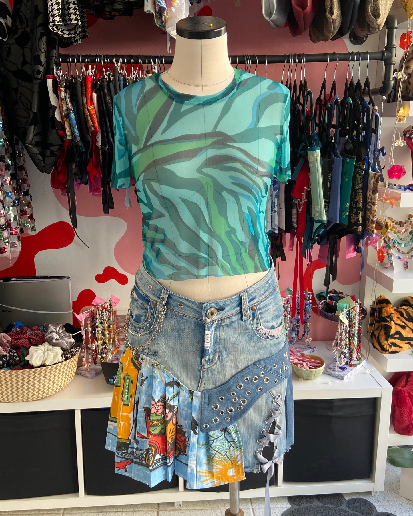 “Summer In Palermo” Denim Skirt