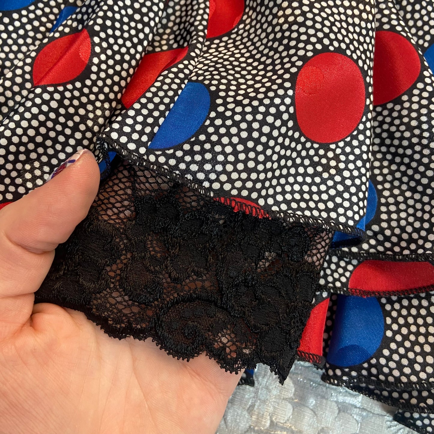 "80s Pattern" Fluffy Skirt