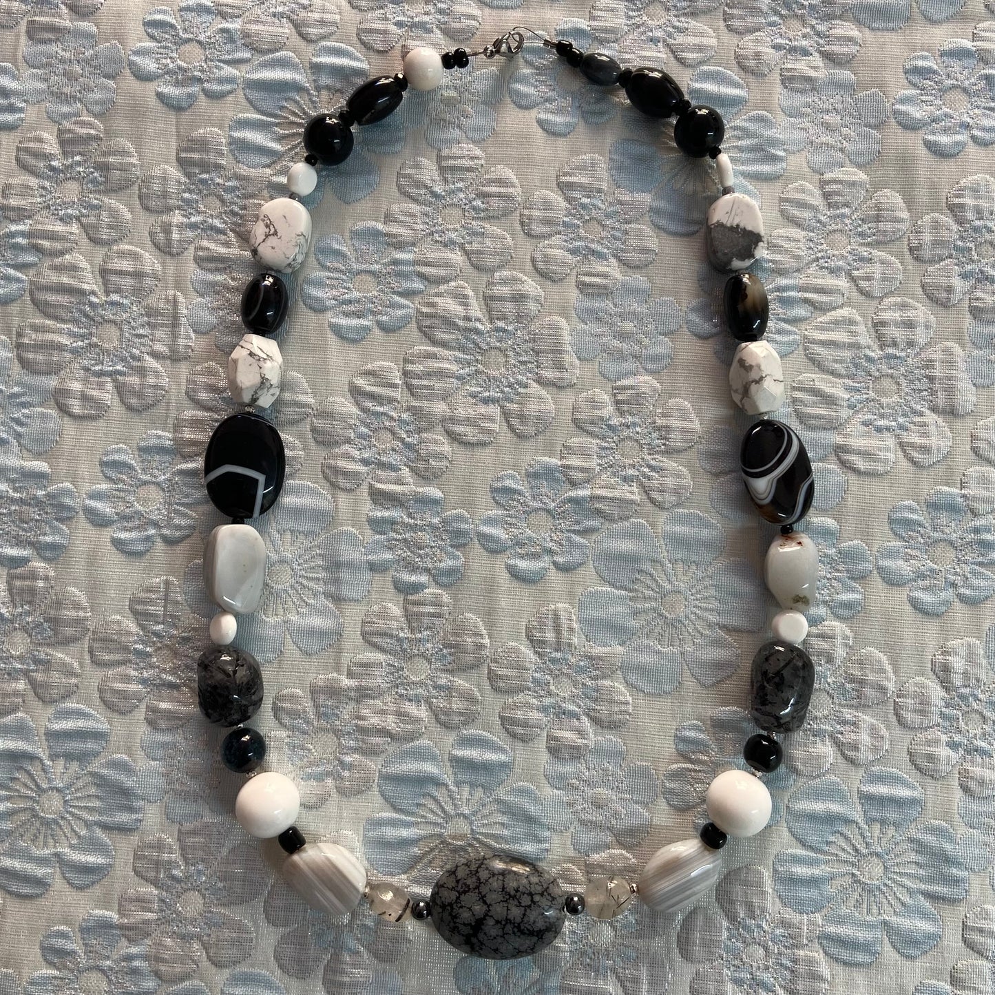 “Gray Healing Stone" Necklace