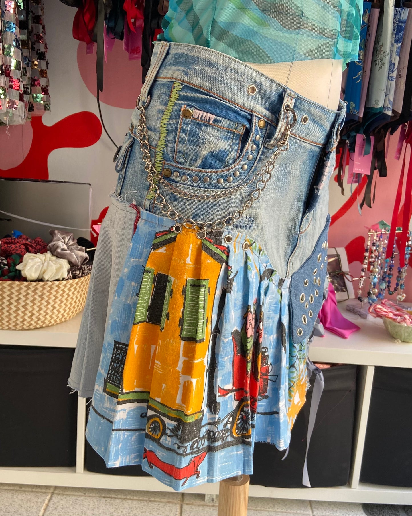“Summer In Palermo” Denim Skirt