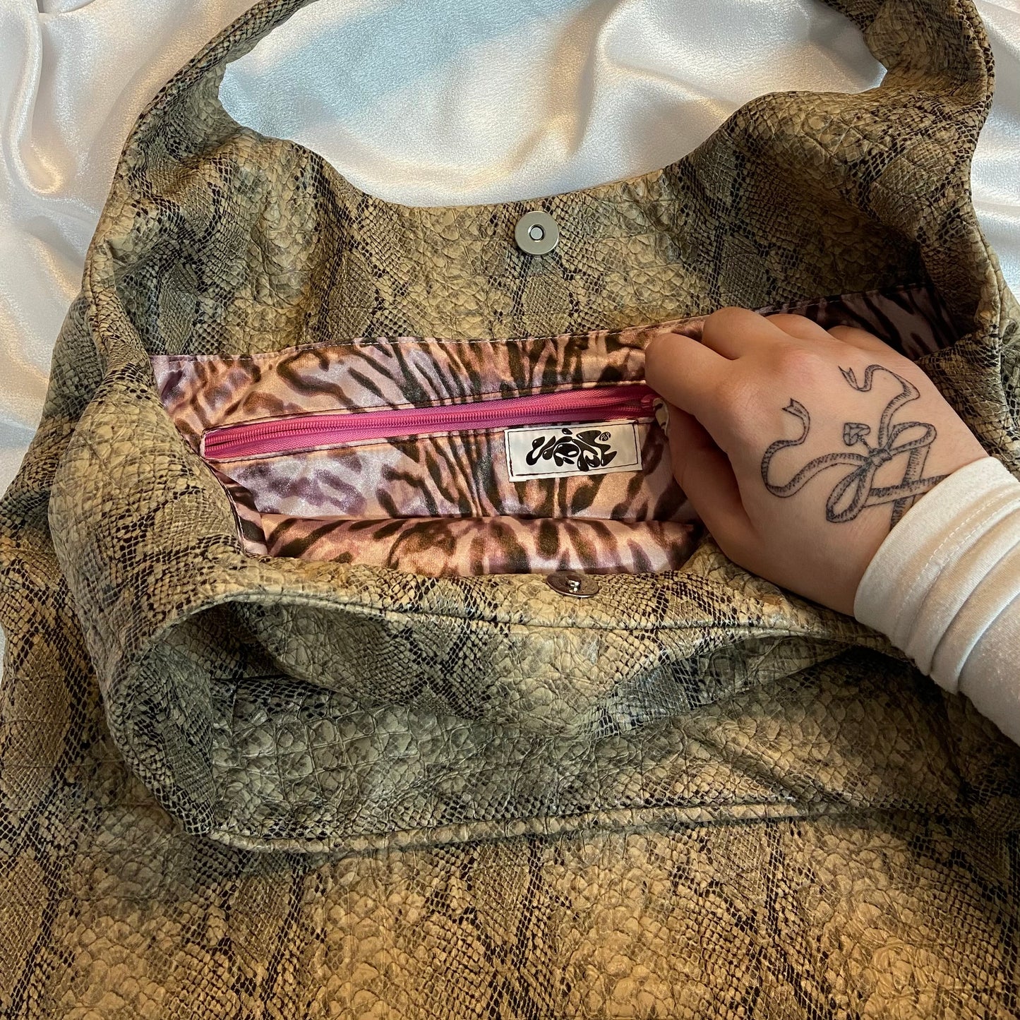 "Snake Skin" Leather Bag
