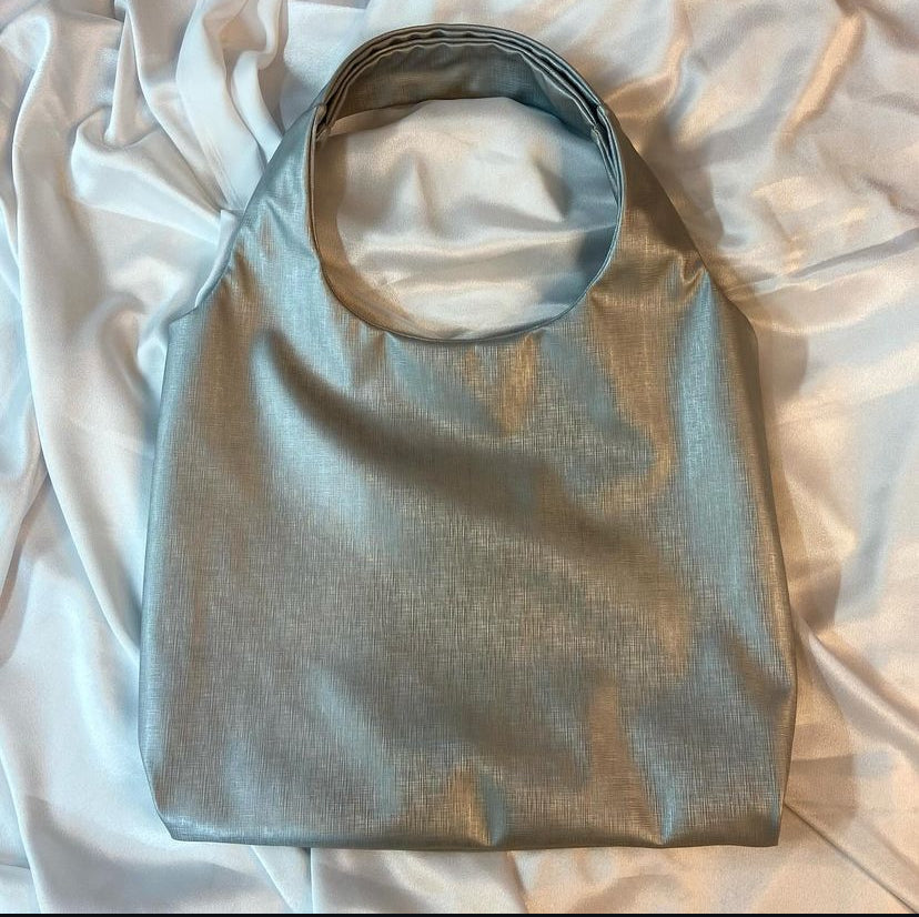 Silver Leather Bag