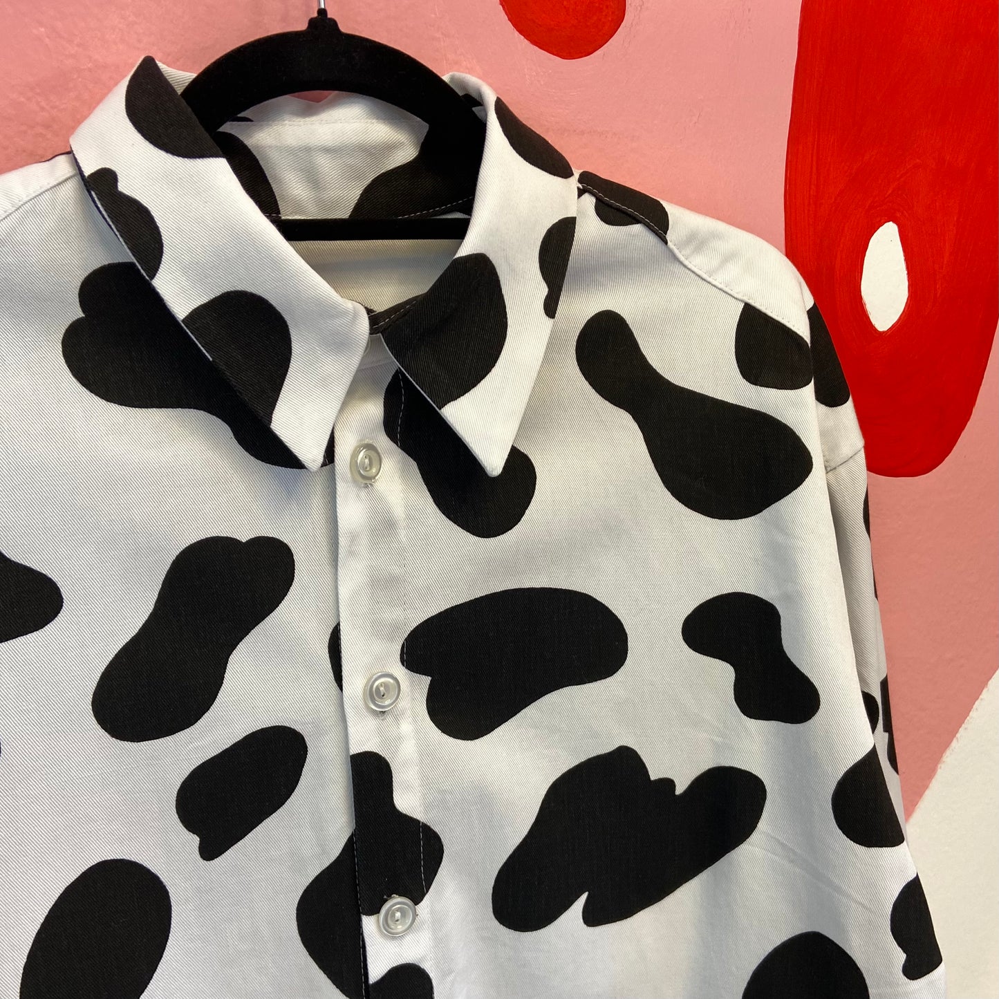 Cow Print Button Up
