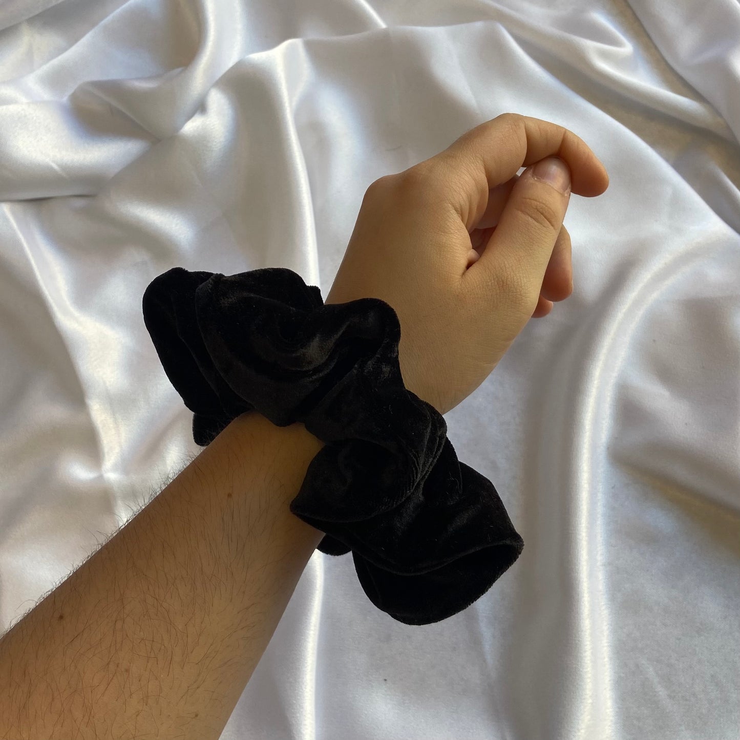 Black Velvet Scrunchy