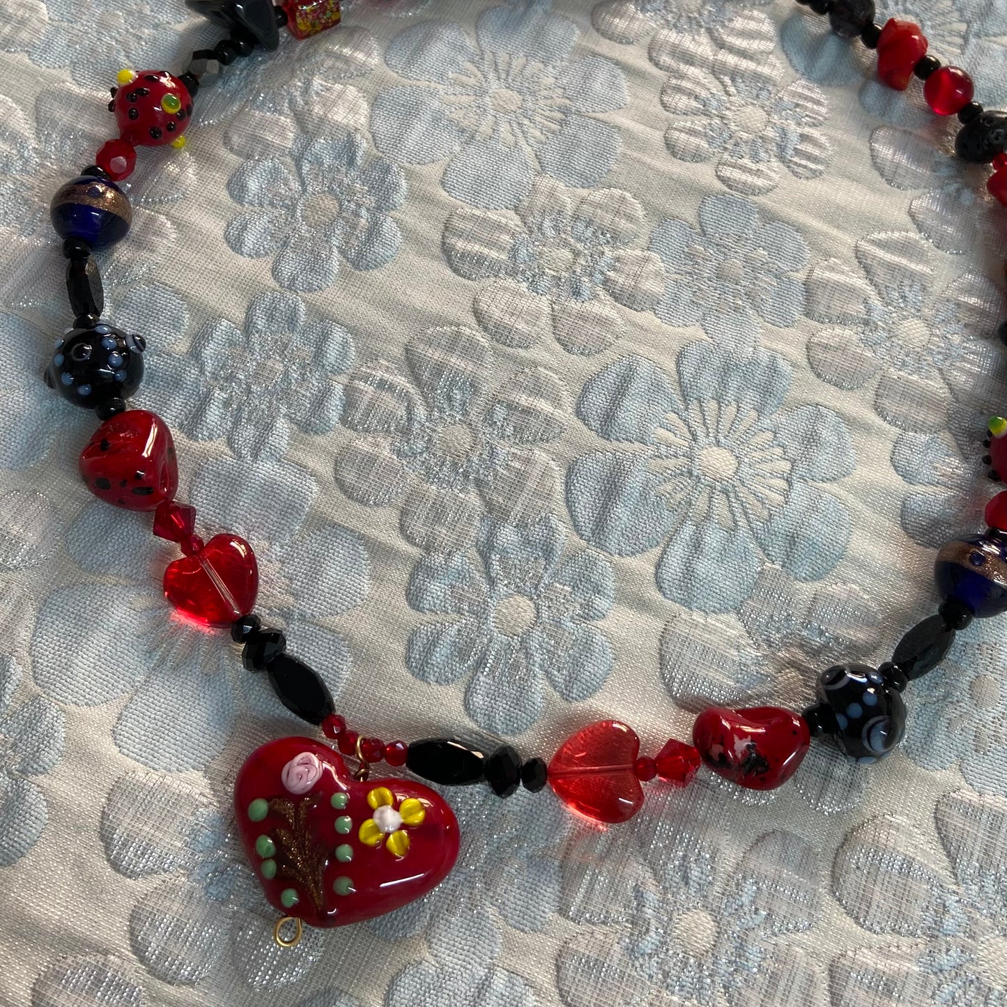 Red Heart Murano Necklace