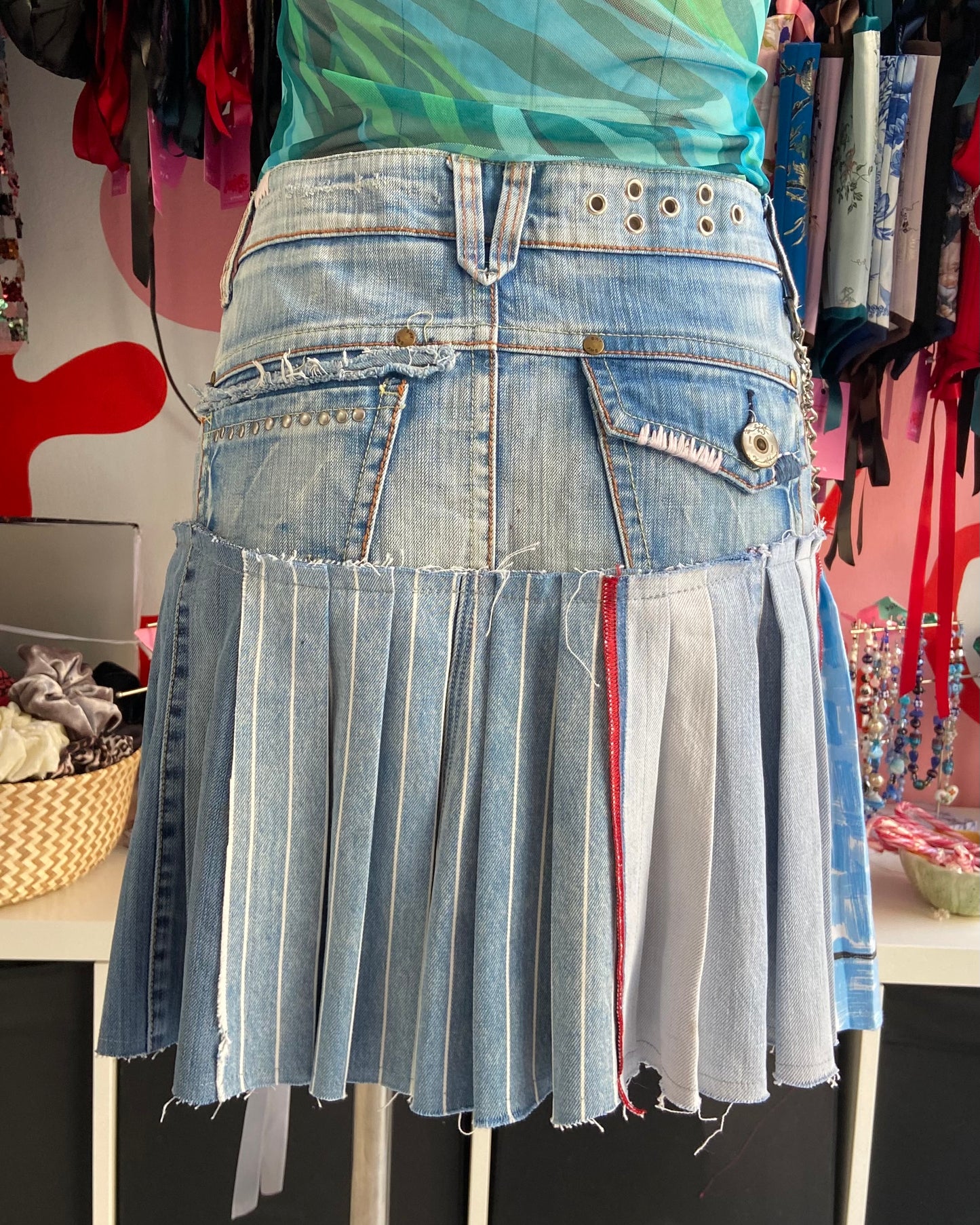 “Summer In Palermo” Denim Skirt