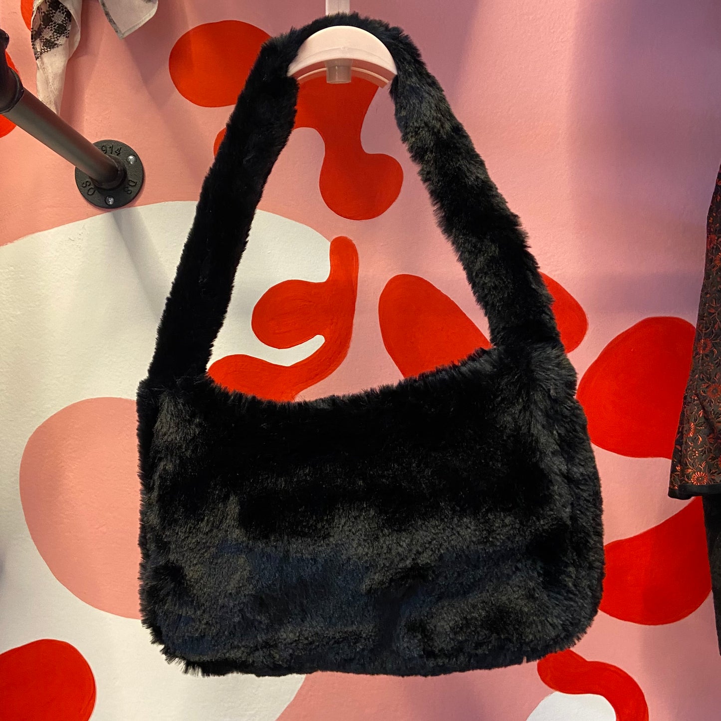 Black Fur Bag