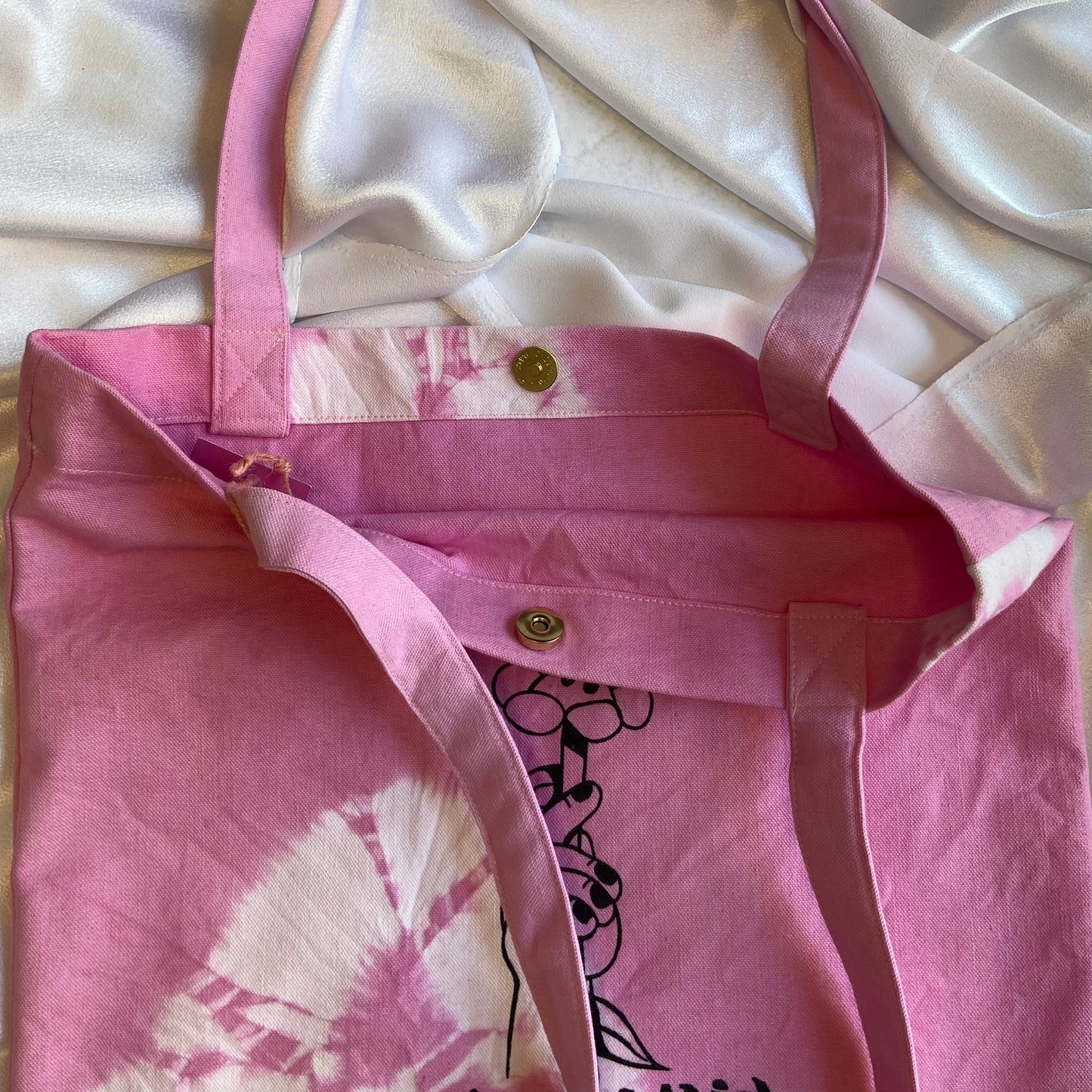 Pink Tie-Dyed Tote