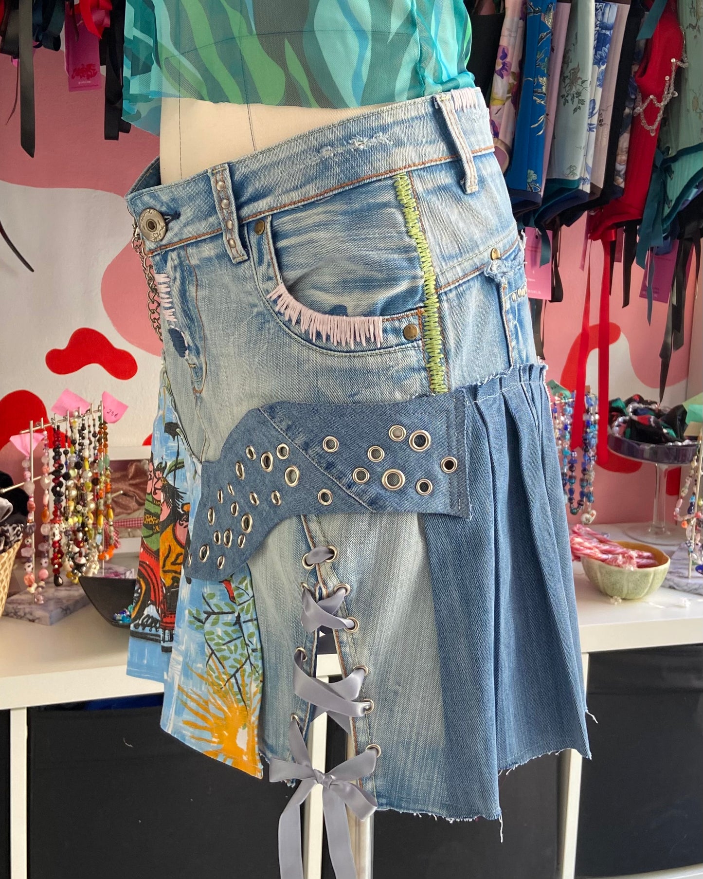 “Summer In Palermo” Denim Skirt
