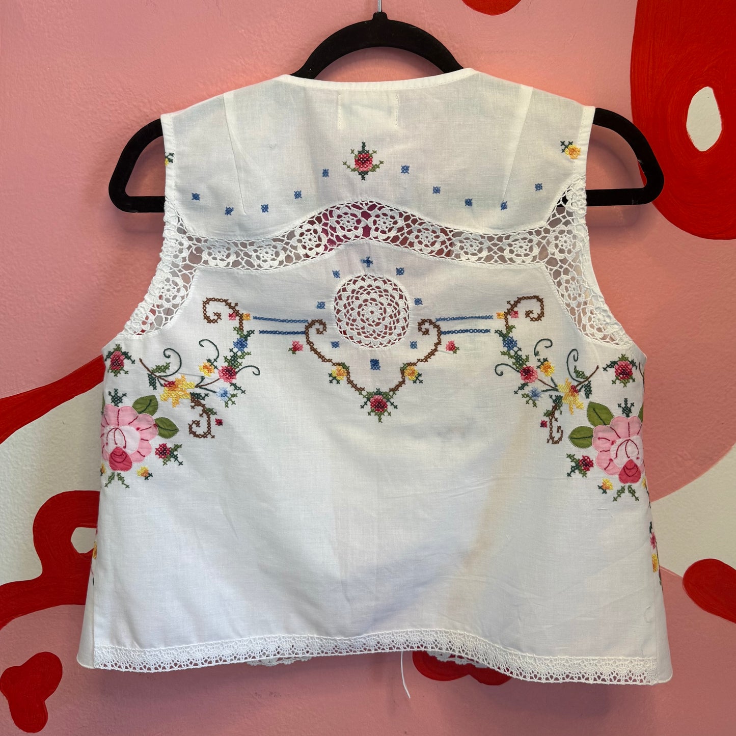 Flower Stitched Vest