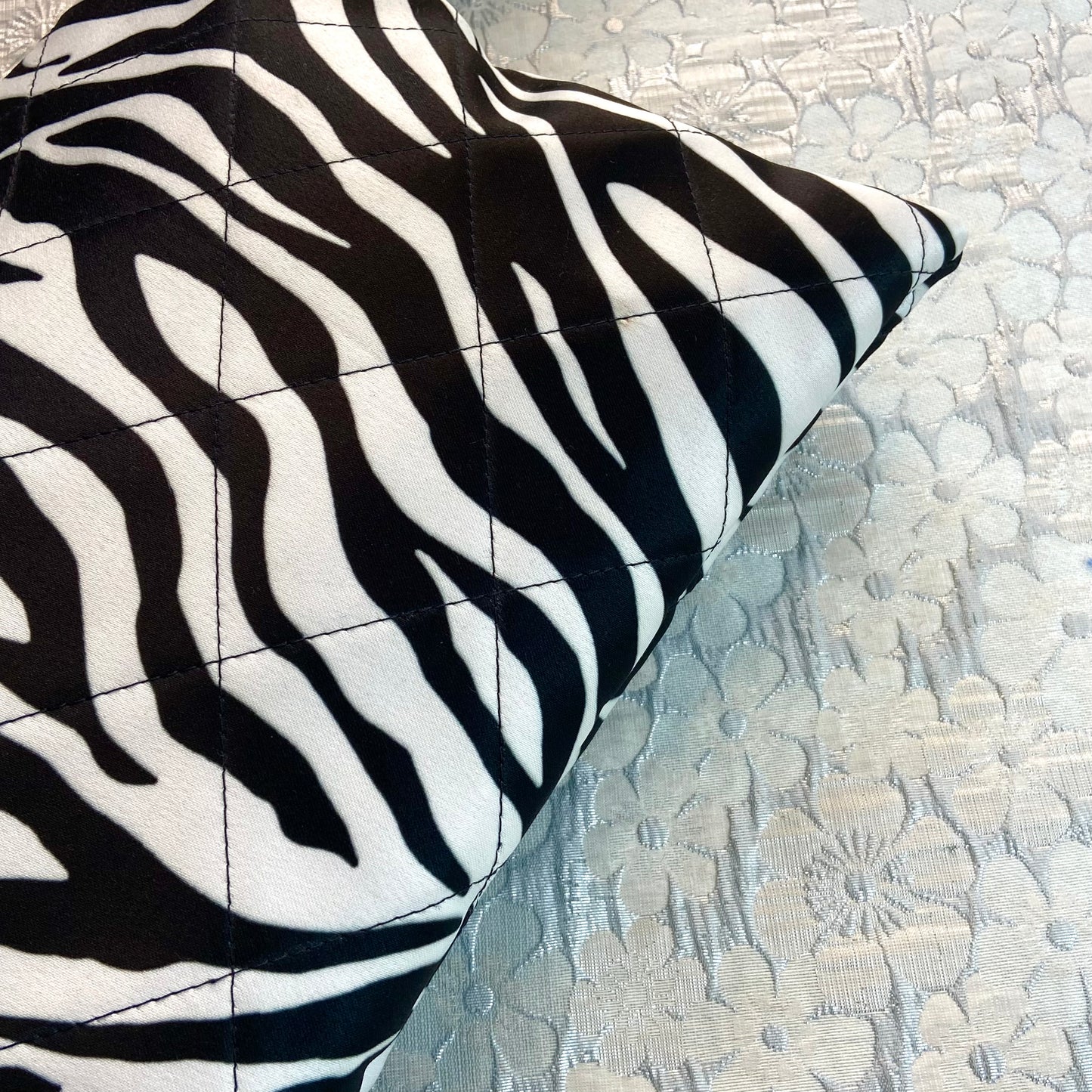 Satin Zebra Pouch