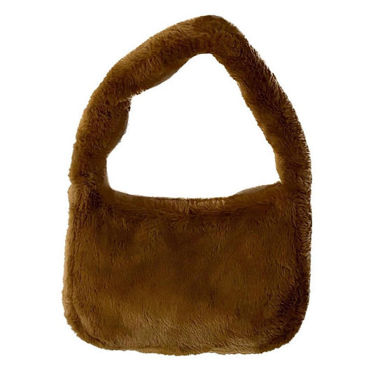 Smooth Brown Fur Bag