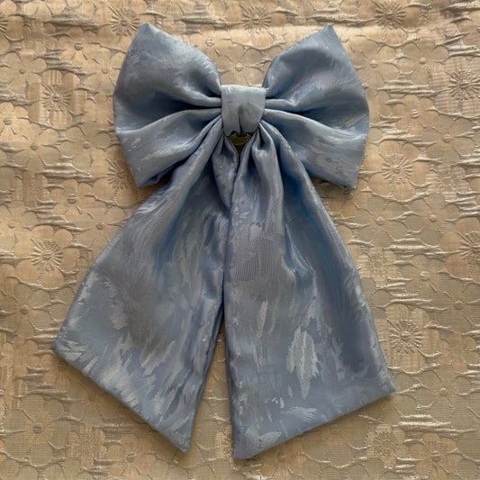 Baby Blue Satin Bow