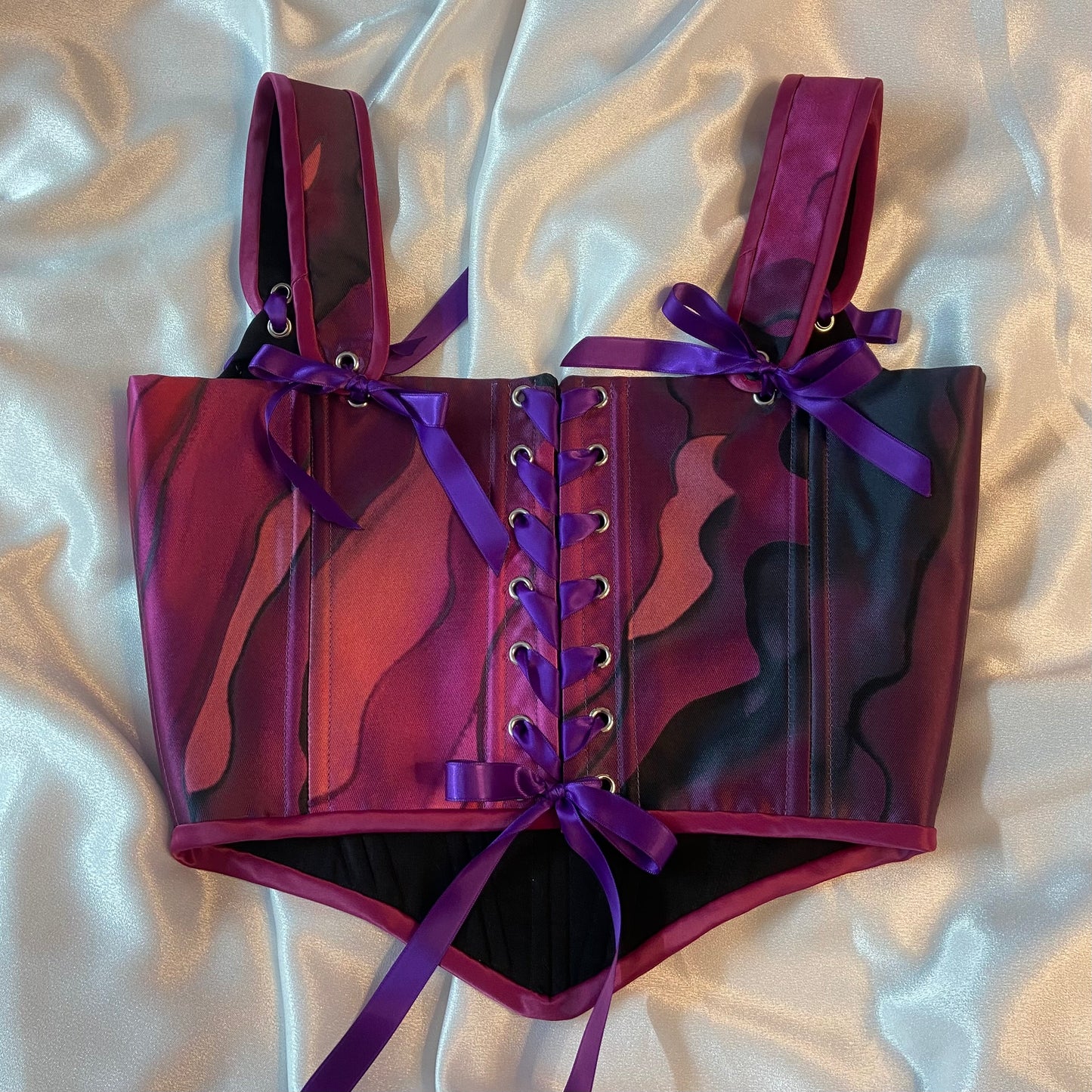 Fuchsia Waves Corset