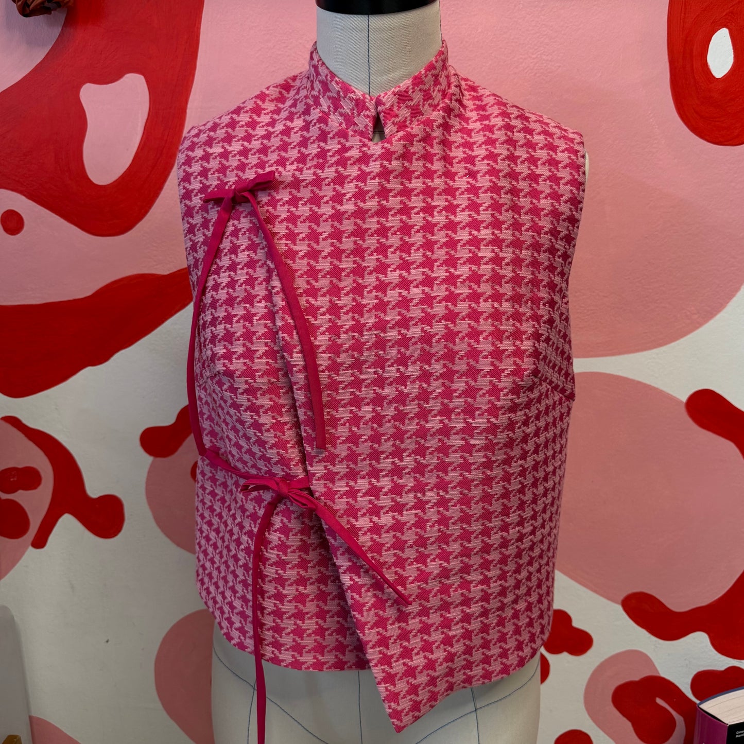 Pink Asymmetrical Vest