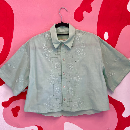'Pistachio Ice Cream' Button-Up