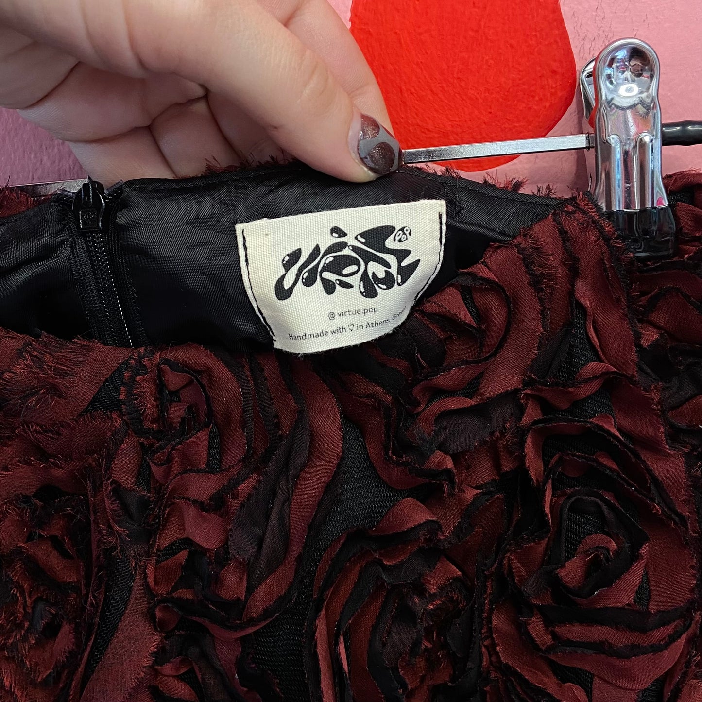 ‘Deep Flower Dream’ Mini Skirt